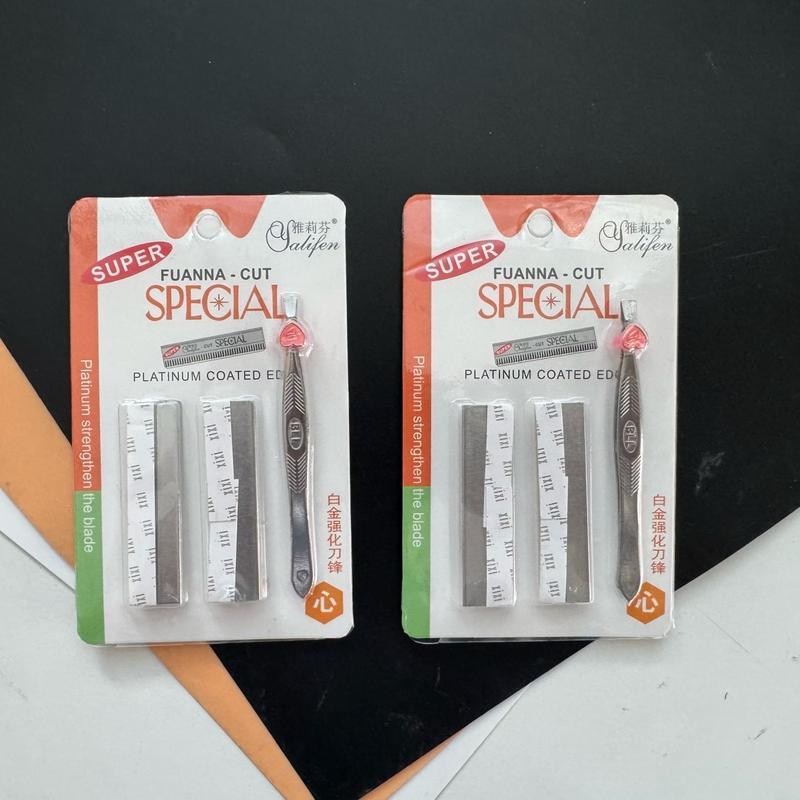 (ยกโหล 12 ชิ้น) No.233  อุปกรณ์จำกัดขน มีดโกน แหนบ สี่แผงบางรอบชมพูบางรอบแผงสีขาว  หนึ่งชิ้นประกอบด้วยใบมีดโกนและแหนบ - รูปที่ 4