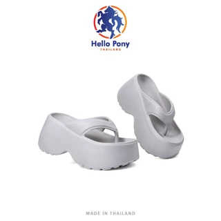 Hello Pony รองเท้าส้นสูง รองเท้าแตะหูหนีบ แฟชั่นสำหรับผู้หญิง EVA กันลื่น กันน้ำ รุ่น MHM4008