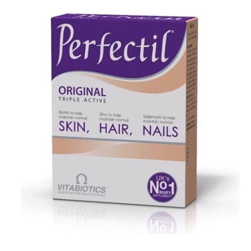 วิตามินบำรุงผิว เส้นผม และเล็บ Vitabiotics Perfectil Original Skin, Hair, Nail สูตรออกริจิตนอลยอดนิย