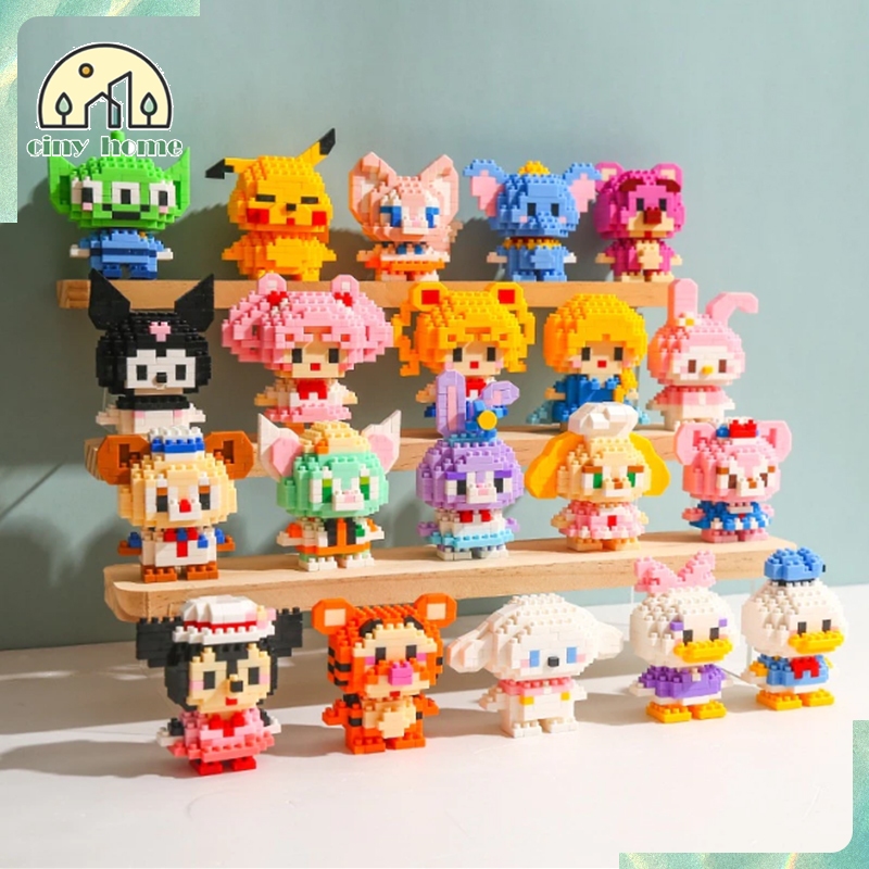 ของเล่นบล็อกตัวต่อ บล็อคตัวต่อ 3D ของเล่นเด็ก รูปการ์ตูนสัตว์น่ารัก หลากหลายสไตล์ให้เลือก