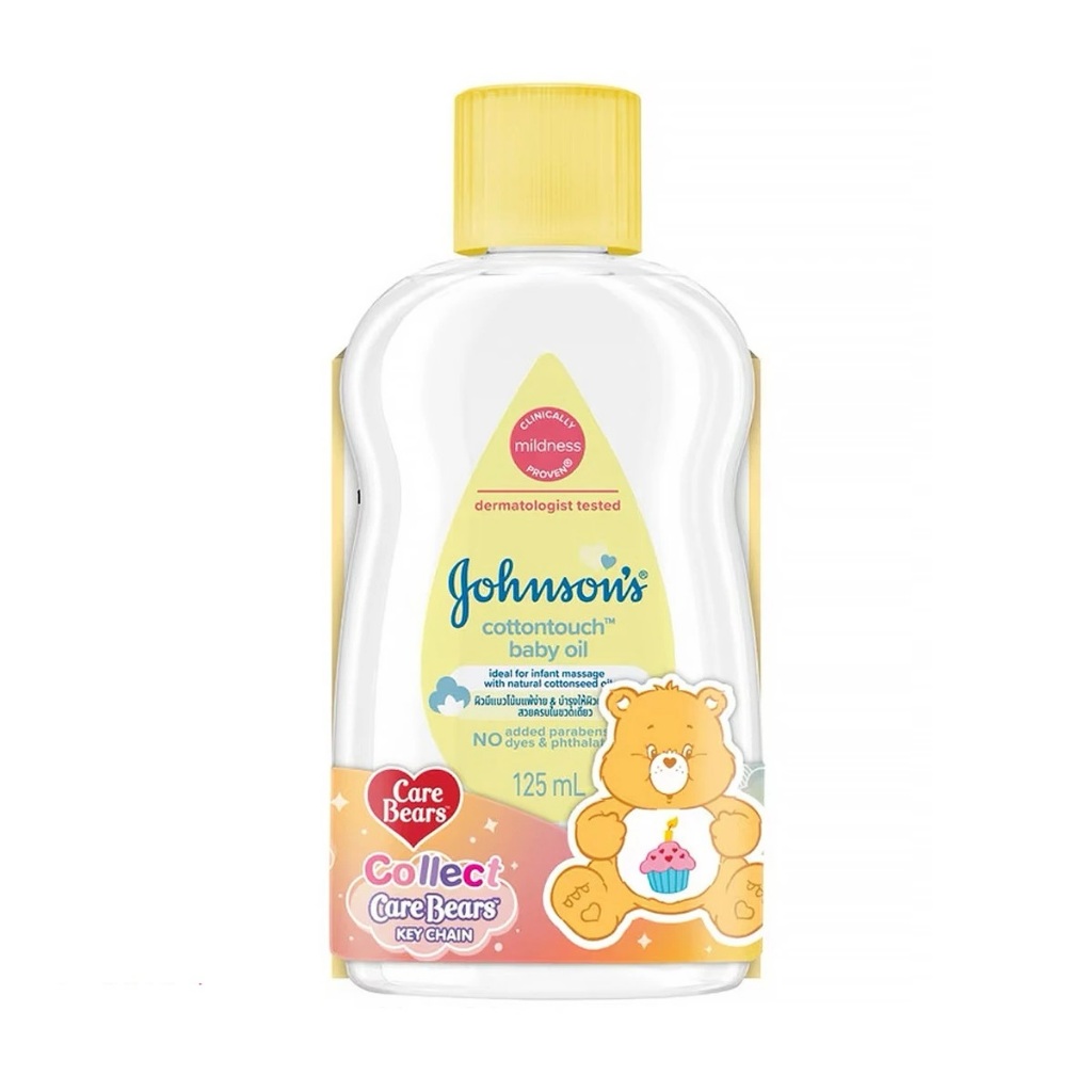 Johnson's จอห์นสัน เบบี้ ออยล์ คอตตอนทัช 125 มล. ฟรี แคร์แบร์