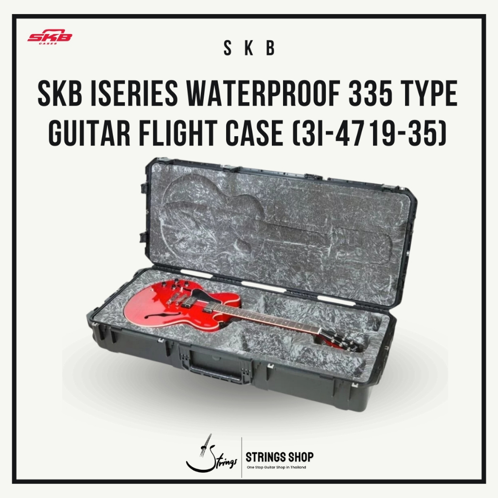 กระเป๋า/เคส กีตาร์โปร่ง SKB iSeries Waterproof 335 Type Guitar Flight Case (3i-4719-35)