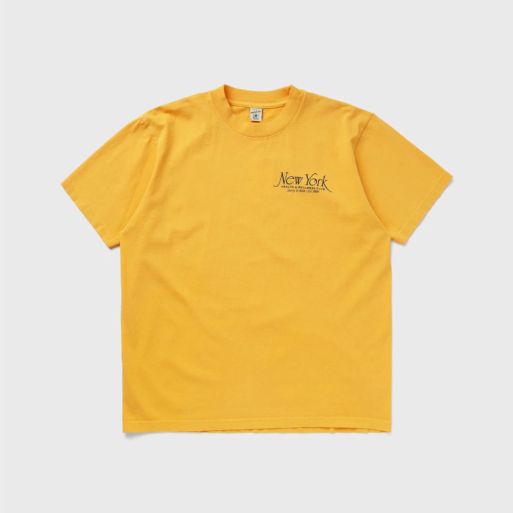 (พร้อมส่ง) Sporty & Rich - NY94 T-shirt (Faded Gold/Navy)