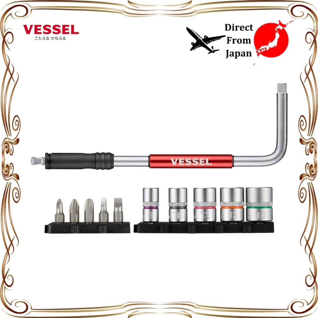 【Direct from Japan】VESSEL 2WAY Speed ​​​​L Type ดอกสว่าน/บ็อกซ์ SLH2-1