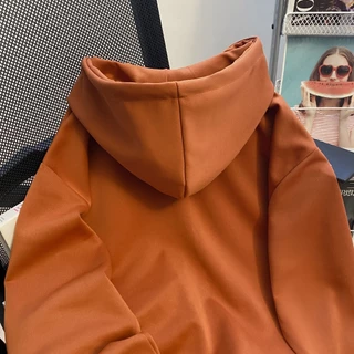 เสื้อกันหนาวแขนยาวมีซิปมีกระเป๋าและหมวก แจ็คเก็ตผู้หญิง งานห้าง เนื้อผ้าวอมคอตตอน100%7สี อก32-50