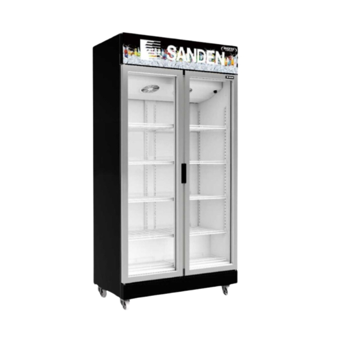 ตู้แช่เย็น 2 ประตู SANDEN รุ่น SPN-1005P สีดำ ขนาด 25.5 Q