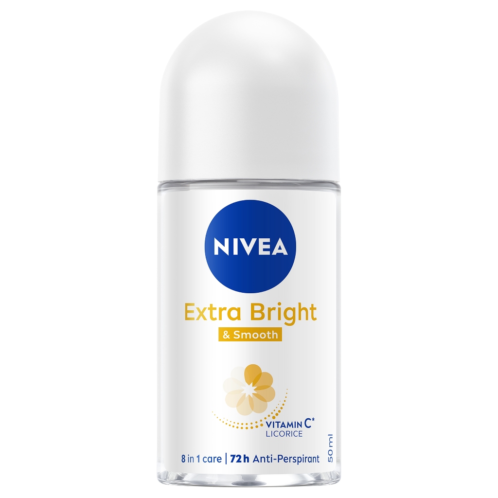 NIVEA - EXTRA BRIGHT&SMOOTH ROLL ON (50ml)
