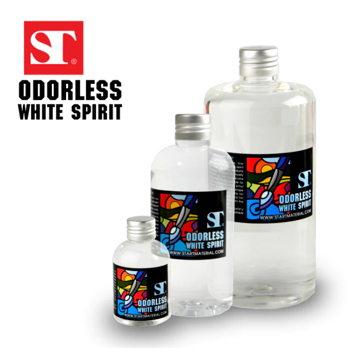 ST Odorless White Spirit ใช้เป็นสื่อผสมสีเพ้นท์แก้ว (สำหรับสีเพ้นท์แก้ว&ล้างพู่กัน)