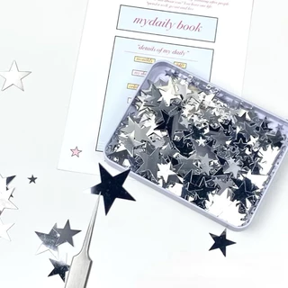 ✨💫พร้อมส่ง!กลิตเตอร์กากเพชร รูปดาว คละขนาด แพค30กรัม สำหรับตกแต่ง