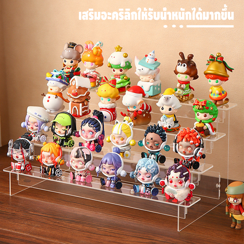 ชั้นวางโมเดล 3 ชั้น อะคริลิคใส สำหรับโชว์โมเดล ขนาด 32x23x15 ซม. เหมาะสำหรับจัดเก็บฟิกเกอร์