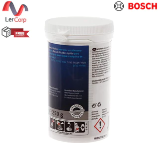 (Bosch) ผงทำความสะอาดคราบตะกรัน เครื่องซักผ้าฝาหน้า และ เครื่องล้างจาน รุ่น 00312330