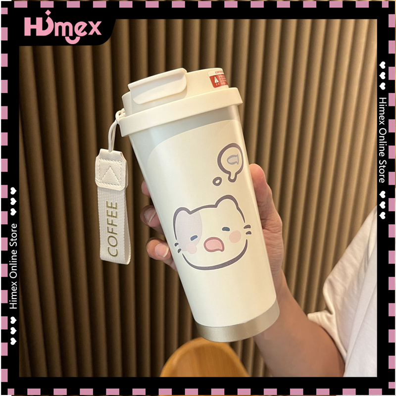 พร้อมส่ง Himex คริสมาสต์ของขวัญ แก้วกาแฟ 500ml แก้วเก็บความเย็น christmas แก้วน่ารัก กระติกน้ําร้อน แก้วสแตนเลส