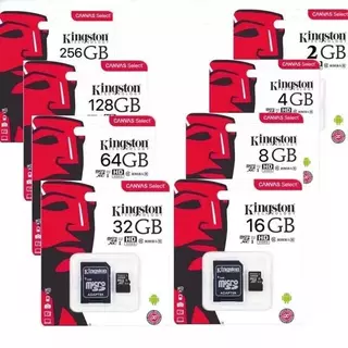 Kingston Micro sd card Memory Card 8GB 16GB 32GB 64GB 128GB 256GB 512GB กล้อง/กล้องติดรถยนต์ โทรศัพท์มือถือ