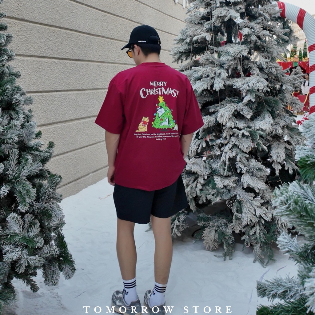 TOMORROW- เสื้อOVERSIZE/C20-Christmas Cats