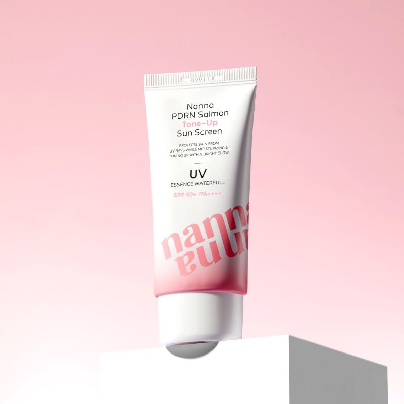 PDRN Salmon Tone-Up Sunscreen 50 ml กันแดดโทนอัพ ปรับผิวให้สว่าง นำเข้าจากเกาหลี