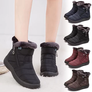 🇹🇭พร้อมส่ง🇹🇭(Sz. 36-46) รองเท้ากันหนาวลุยหิมะ  ผ้าร่มกันน้ำ รุ่นข้อเท้า (น้ำหนักเบา)