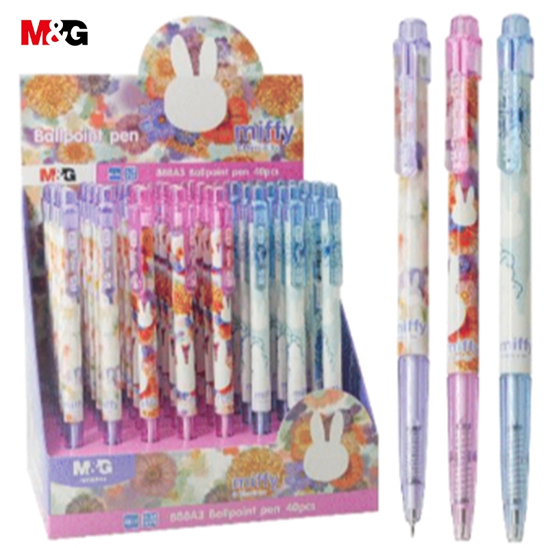 M&G FBP888A3 ปากกาลูกลื่น Miffy 0.38 มม หมึกสีน้ำเงิน ปากกาเจลกด ปากกาลูกลื่นกด
