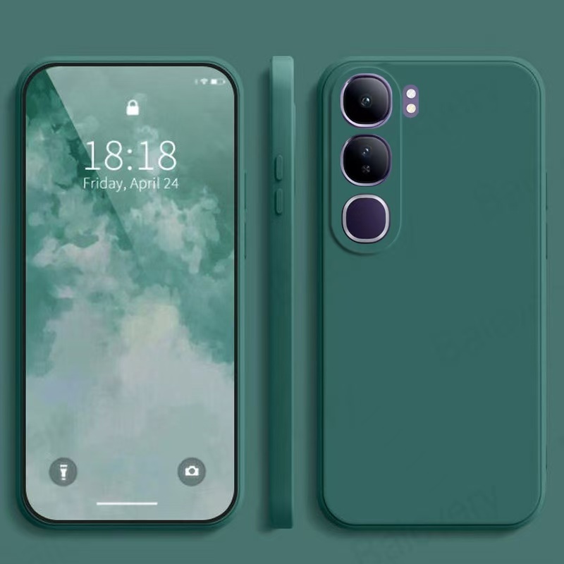 เคสซิริโคน เคสกำมะหยี่ สำหรับ Vivo Y31 V60lite Y21D V60 V50 V50lite Y04 Y29S Y19S Y200 5G Y300  สีพื้นพาสเทล กันกระแทก