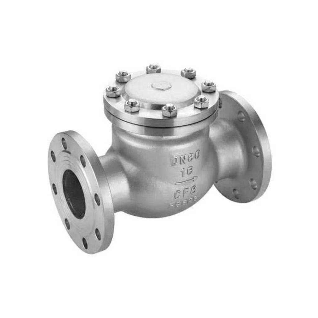 Swing Check valve 304SS (CF8) Flange PN16 DN50-100 (2"-4")