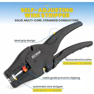 เครื่องปอกสายไฟอัตโนมัติ มัลติฟังก์ชั่น คีมช่างไฟฟ้า IWISS IWS-D10