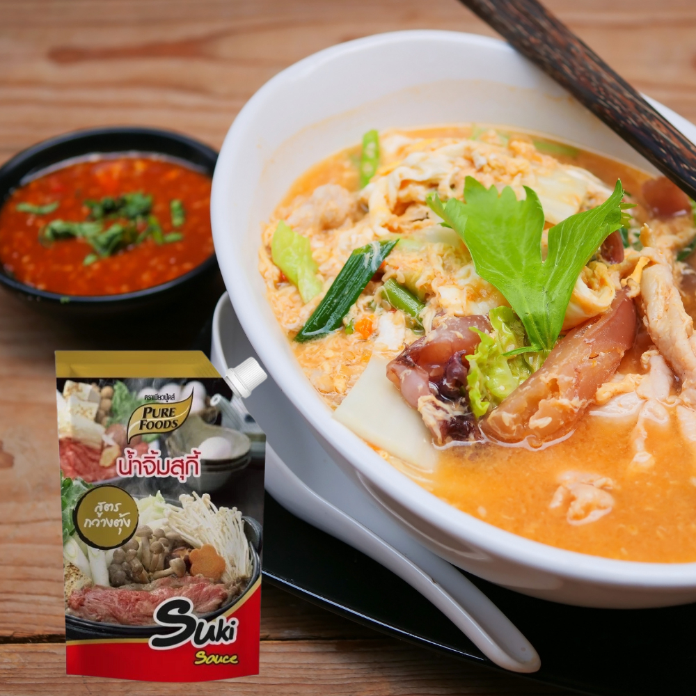 น้ำจิ้มสุกี้ สูตรกวางตุ้ง 500 กรัม น้ำจิ้มสุกียากี้ น้ำจิ้ม สุกียากี้ Sukiyaki sauce sukishabu สุกี้ - รูปที่ 3