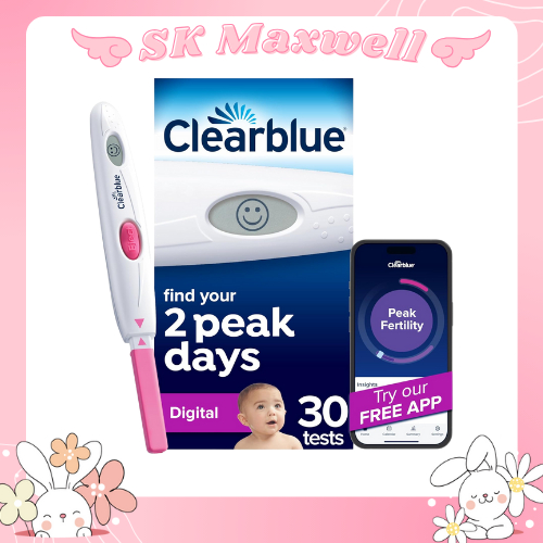 ส่งฟรี>>Clearblue®Digital Ovulation Test Kit 30Tests พร้อมเครื่องสีชมพู30เทส เพิ่มโอกาสตั้งครรภ์