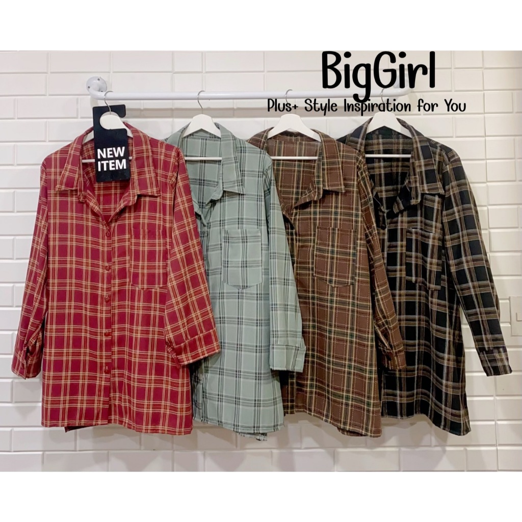 ฺB52เสื้อเชิ้ตไซส์ใหญ่คนอ้วนสาวอวบรอบอก46-60นิ้ว