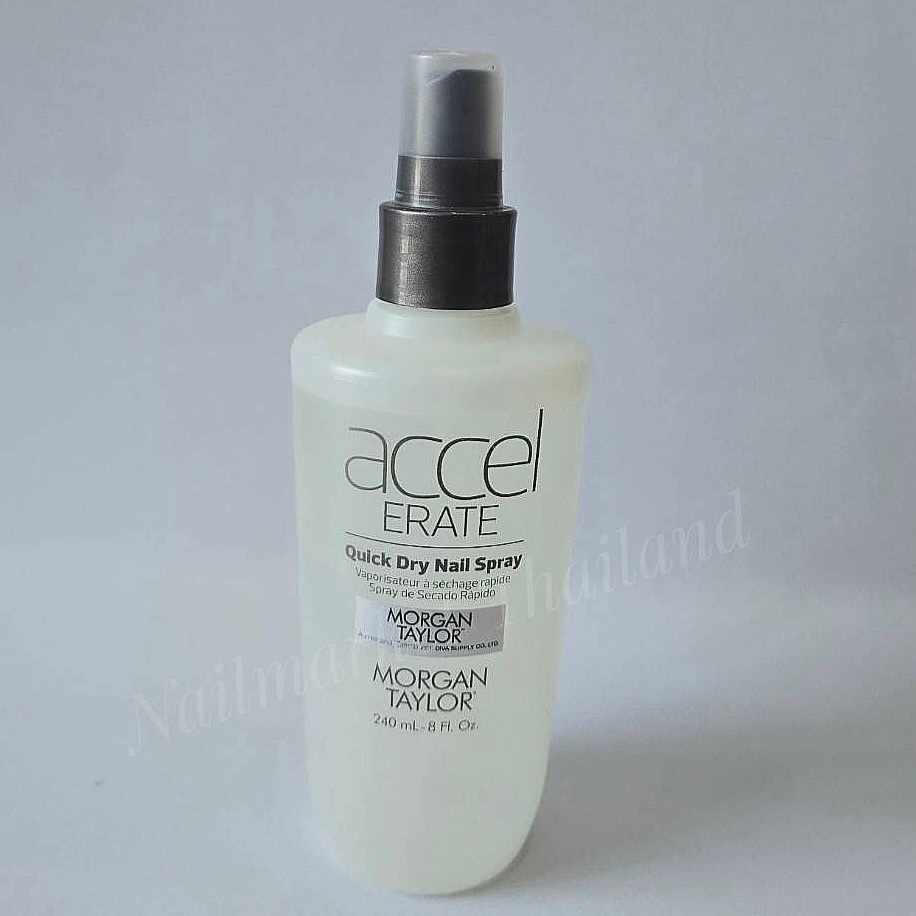 Morgan Taylor AccelERATE สเปรย์แห้งเร็ว สำหรับสีทาเล็บธรรมดา 240ml. Quick Dry nail lacquer Spray