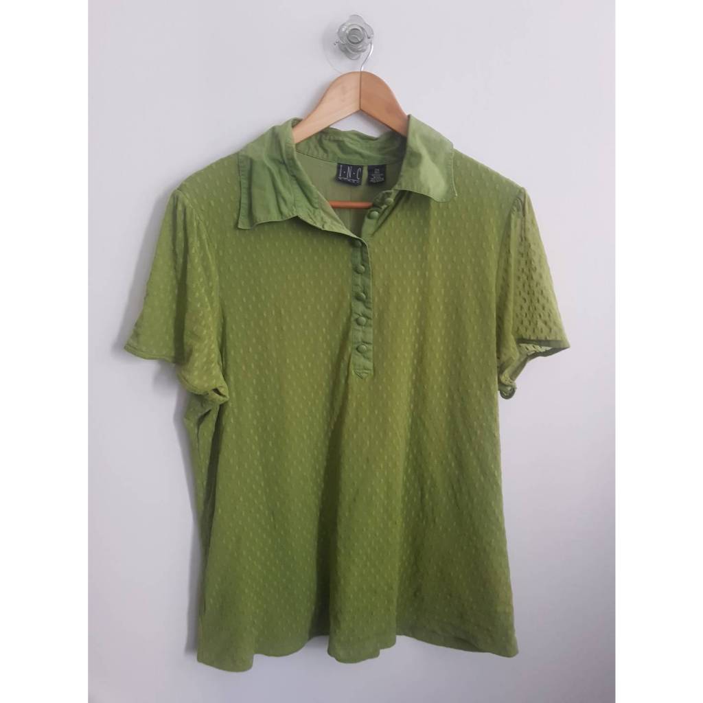 G-13เสื้อคอตตอนไนล่อน I.N.C. 2X เขียวมะนาว 50/26