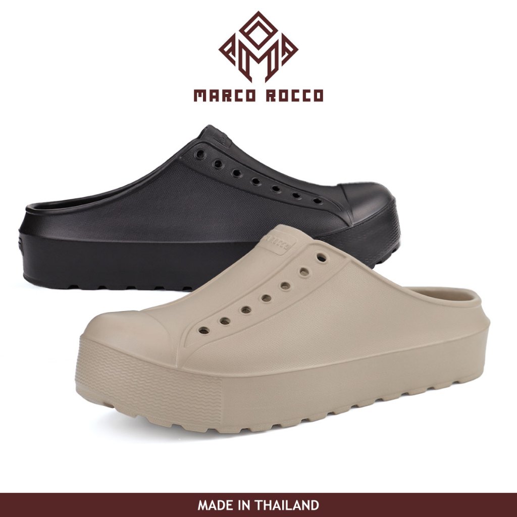 Marco Rocco รองเท้าแบบสวม รองเท้าแฟชั่นลําลอง รองเท้าแตะเพื่อสุขภาพ กันลื่นและทนทาน ลำลอง แฟชั่น พื้นนุ่มมาก MR8020