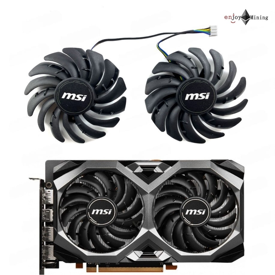 พัดลมการ์ดจอ MSI RX 5500XT RX 6600XT MECH 2X OCV1 graphics card cooling fan PLD09210S12HH