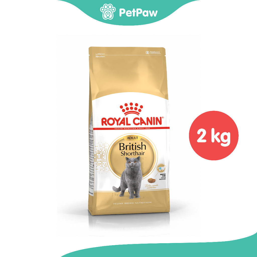 Royal Canin BRITISH SHORTHAIR แมวโตพันธุ์ บริติช ชอร์ทแฮร์ 2 kg