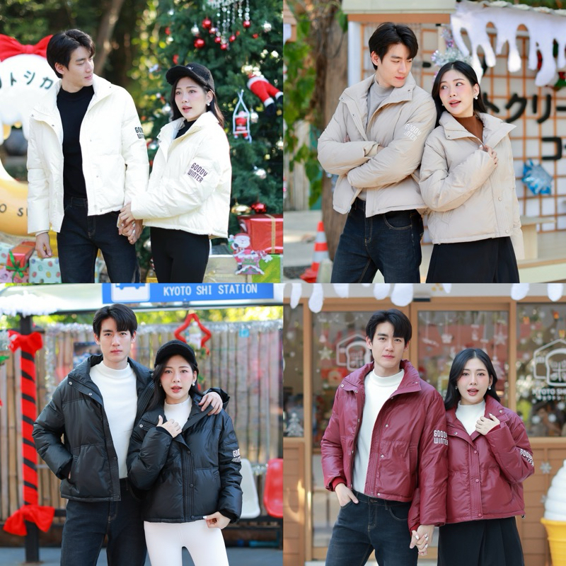 J042 GW leather down jacket เสื้อแจ็คเก็ต