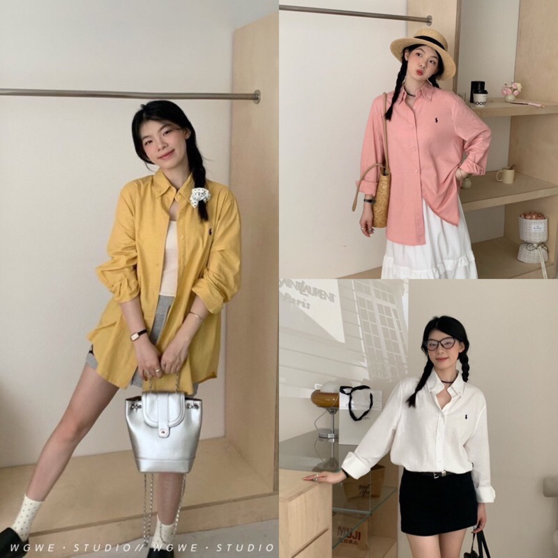เสื้อเชิ้ตแขนยาวคอปก รุ่น 8635 TAG:WG.WE 🇰🇷