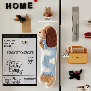 🏷️[Home] ผ้าเช็ดมือ หนานุ่ม หมาคุัชชุน น่ารัก ลายการ์ตูน ผ้าเช็ดมือนาโน อเนกประสงค์ทำความสะอาด ลายขี้ริ้วน่ารัก