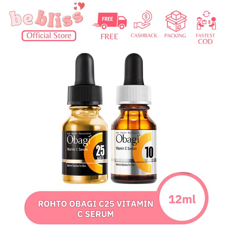 EXP:2026/10 Rohto Obagi C25 Vitamin C Serum Neo 12ml ลดรอยแผลเป็นจากสิว