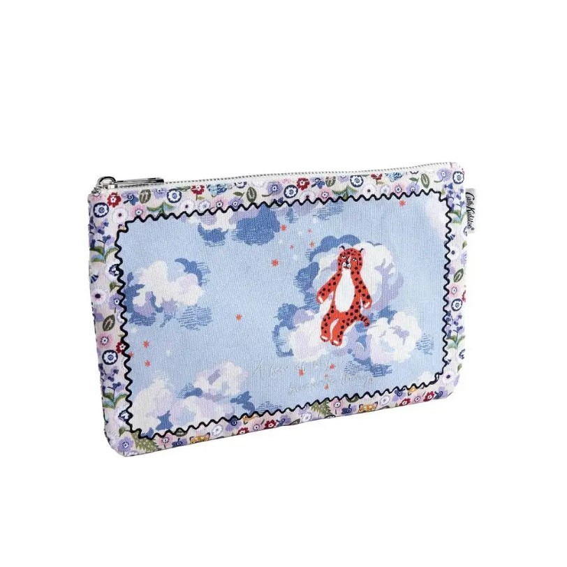 Cath Kidston Female Round Pouch Silver Linings Blue
