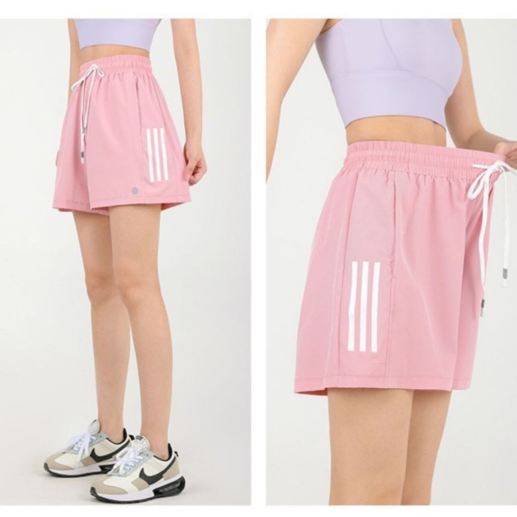 Braclothes#L716 กางเกงออกกำลังกายขาสั้น มีกระเป๋า มีซับใน