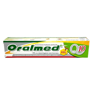 ยาสีฟัน สูตรคิวเท็น ป้องกันฟันผุ ลมหายใจสดชื่น ขนาด 160กรัม แพ็ค2หลอด Oralmed