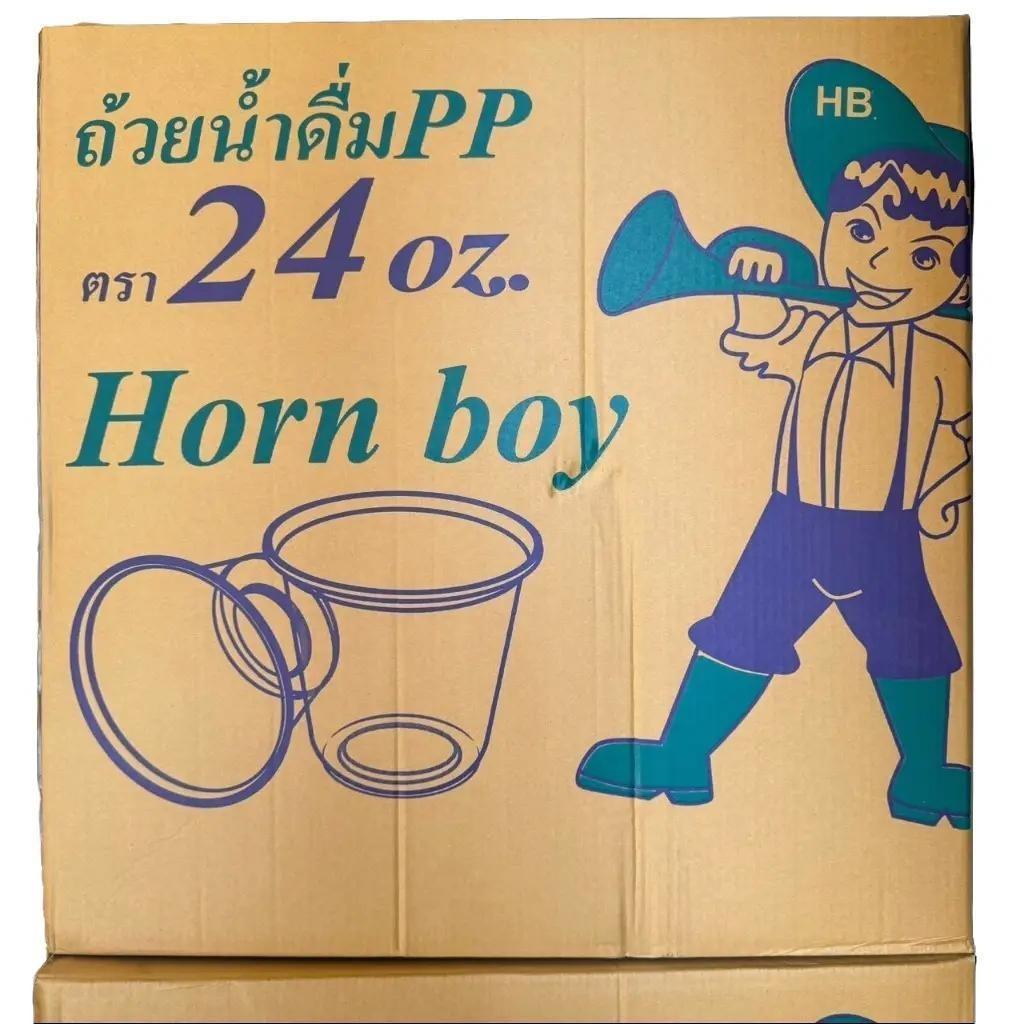 (ราคาแก้ว1000ใบ หรือ แก้วพร้อมฝา 500 ชุด) แก้วพลาสติก PP แก้วโอ่ง 24 oz ปาก 116 ใช้คู่ฝาปาก116