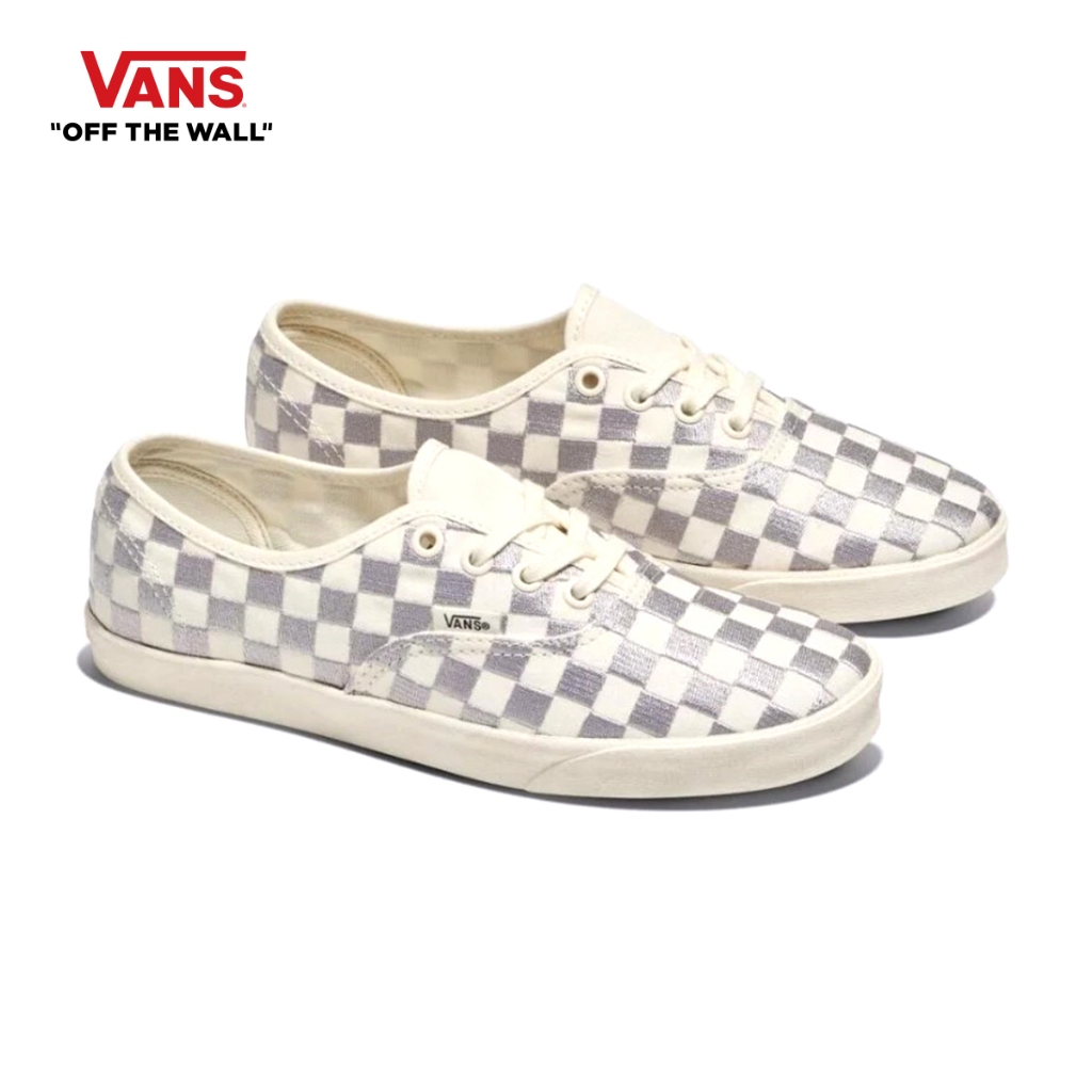 VANS AUTHENTIC LOWPRO - EMBROIDERED CHECK รองเท้า รองเท้าผ้าใบ ผู้ชาย ผู้หญิง