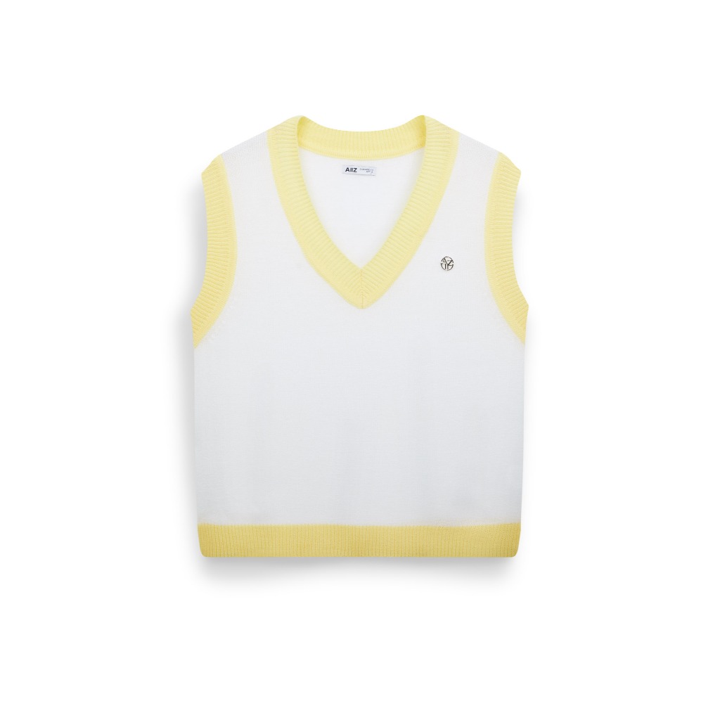 AIIZ (เอ ทู แซด) - AIIZ เสื้อแขนกุดผู้หญิงคอวี ปักโลโก้ AIIZ Women's Logo V-Neck Vest