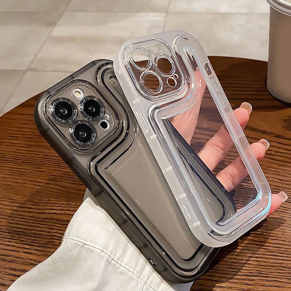 เคสโทรศัพท์มือถือ ซิลิโคนนิ่ม ใส กันกระแทก เรียบง่าย หรูหรา สําหรับ iPhone 15 11 12 13 14 Pro MAX XR X XS MAX 7 8 Plus