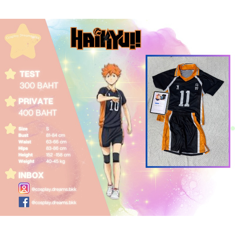 ชุดAnime ชุดHaikyuu!! ชุดVolleyball (ไม่รวมวิก)