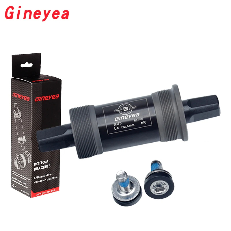 Gineyea กระโหลกเหลี่ยมสำหรับจักรยาน แกนกลางจักรยานเสือภูเขาและเสือหมอบ ความยาว 68*103-126 มม.