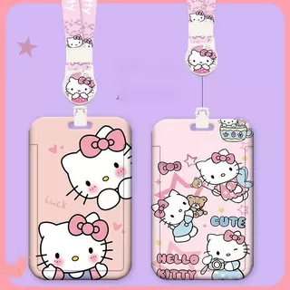 พร้อมส่ง ที่ใส่บัตร พร้อมสายคล้องคอ ป้ายห้อยบัตรพนักงาน/บัตรนักเรียน ใส่คีย์การ์ดได้