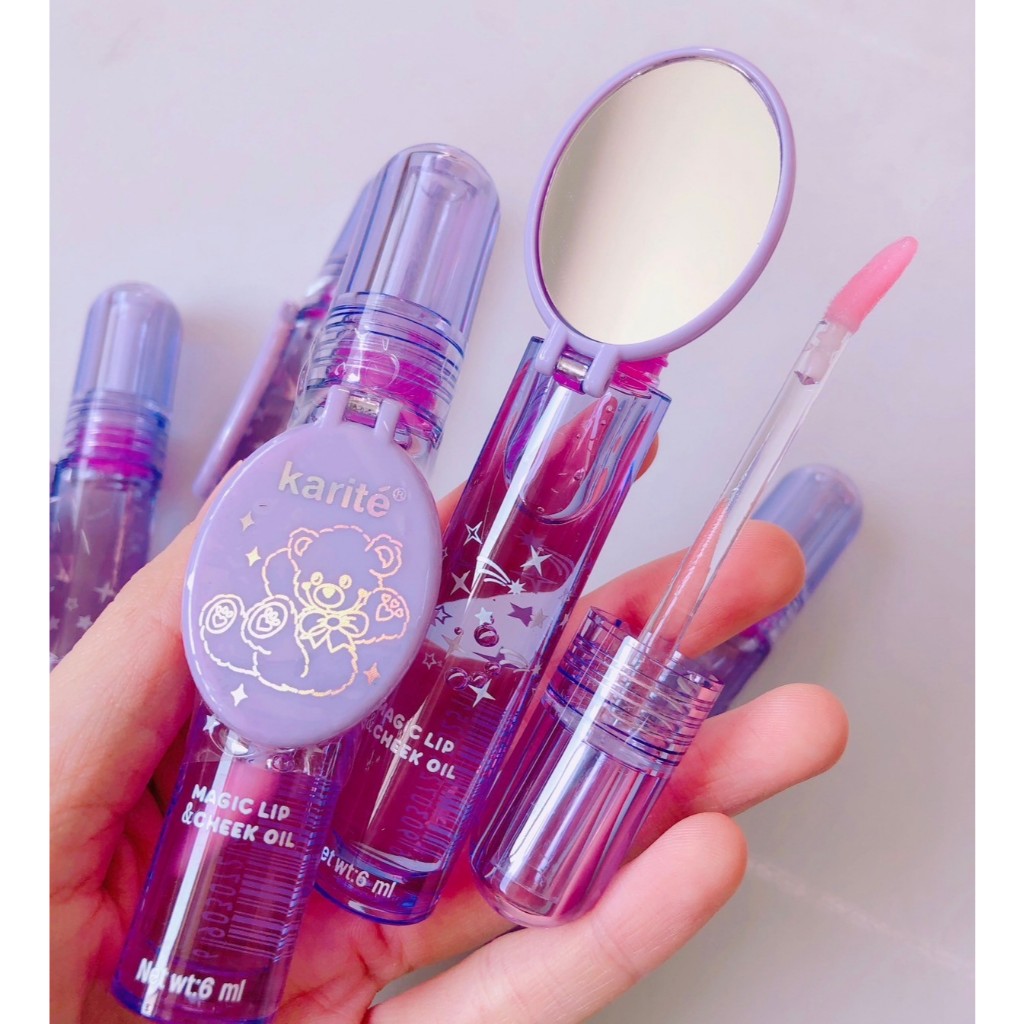 Karite ลิปกลอสใสเปลี่ยนสี เนื้อนุ่มละมุนฉ่ำวาว ให้ความชุ่มชื่นแก่ปาก 6ml