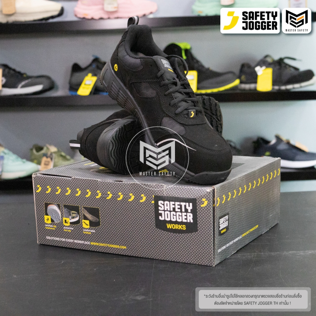 [รับประกัน1เดือน] Safety Joggerรุ่น FUJI S3 LOW รองเท้าเซฟตี้หุ้มส้น หัวคอมโพสิต ทนความร้อนสูงถึง 300°C กันไฟฟ้าสถิต ESD