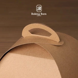 Baking Barn Cake box กล่องใส่อาหารมีหูหิ้ว กระดาษคราฟท์