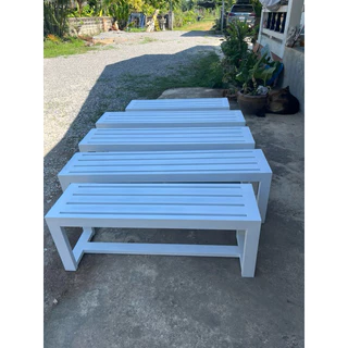 (เหล็กขนาด 3"x1.5") ม้านั่งกลางแจ้ง เหล็กกัลวาไนซ์ เก้าอี้ ไม่เป็นสนิม ม้านั่ง ม้านั่งยาว IDEA-0002